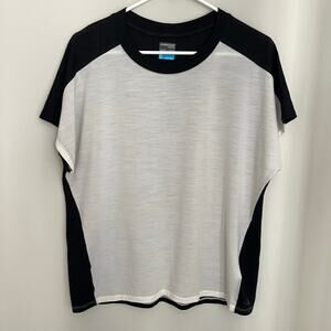 Icebreaker Merino Cool-Lite Black White Shirt (M)